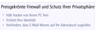 Preisgekrönter Firewall- und Datenschutz