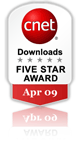 CNET 5 Star Award