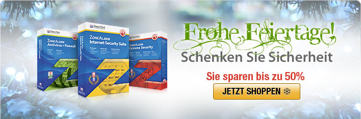 Frohe Feiertage! Schenken Sie Sicherheit - Sie sparen bis zu 50 %