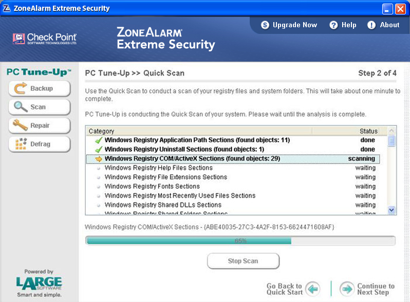 ZoneAlarm Extreme Security Screenshot