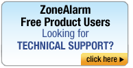 ZoneAlarm Free Firewall Technical Support ZoneAlarm Free Firewall Technical Support