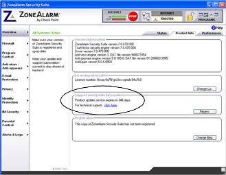 Support Center Screenshot 1