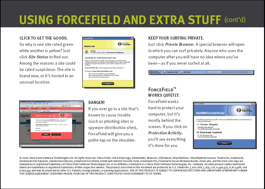 ZoneAlarm Forcefield Starter Guide