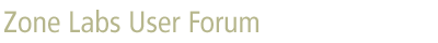 ZoneAlarm User Forum