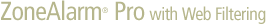 ZoneAlarm&reg; Pro with Web Filtering