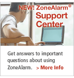 ZoneAlarm Support Center